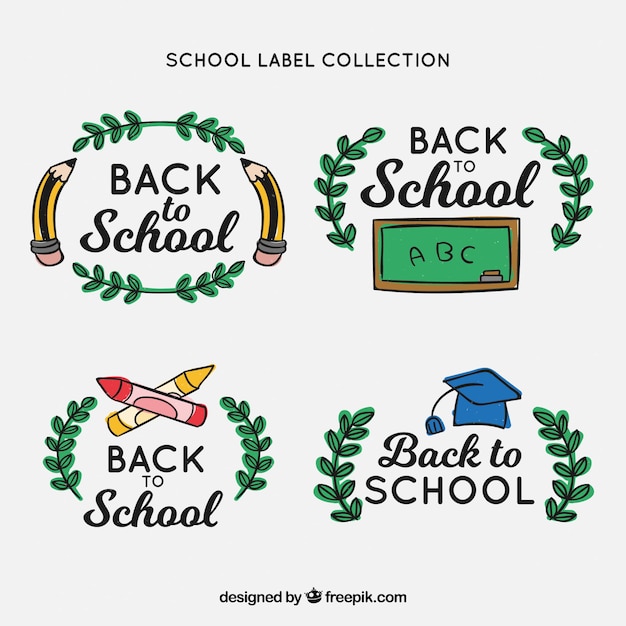 Back to School Labels Collection – Free Download Free Stock Photo