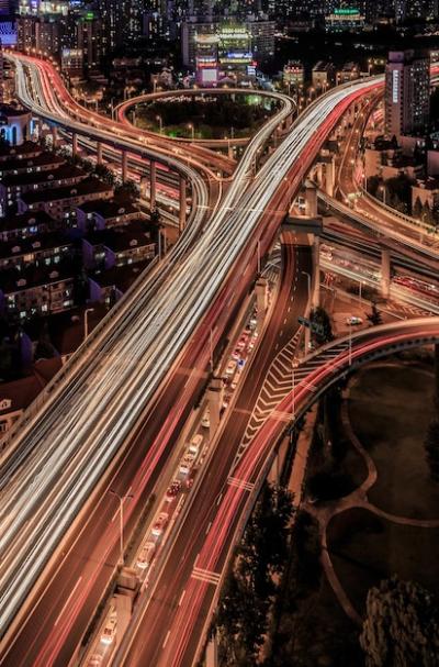 Light Trails on Bridges in City – Free Stock Photo, Download for Free