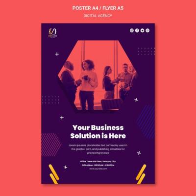 Digital Agency Solutions Poster – Free Download