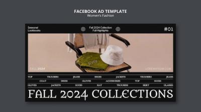 Stylish Women’s Fashion Facebook Template – Free Download