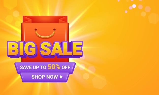 Big Sale Vector Banner Design for Your Promotions – Free Download