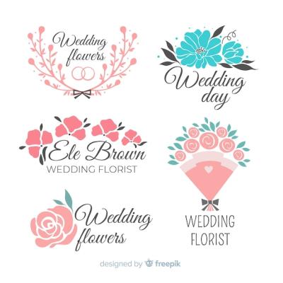 Beautiful Wedding Florist Logos – Free Download for Stunning Designs