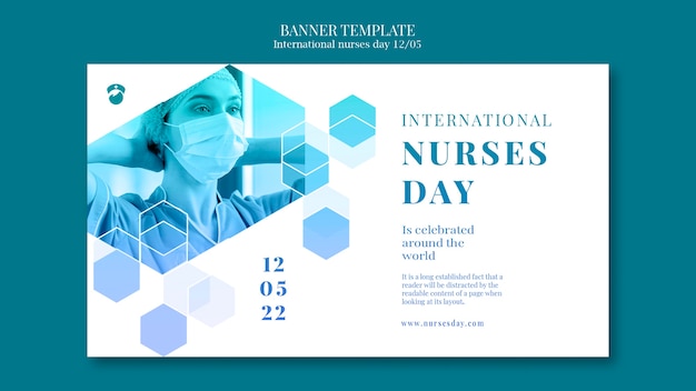 International Nurses Day Template in Flat Design – Free Download