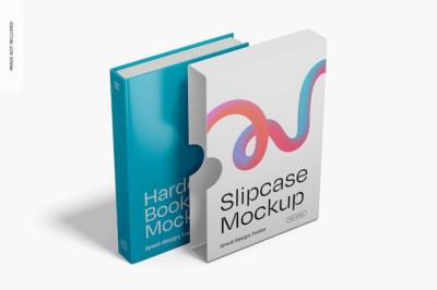 Slipcase Hardcover Book Mockup – Free Download