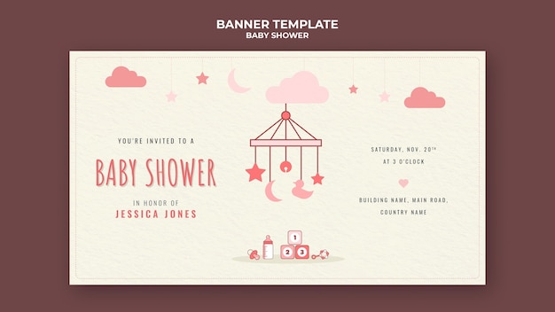 Baby Shower Banner Template – Free Download