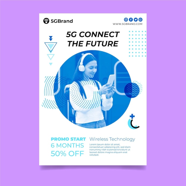 Modern 5G Flyer Template – Free Download