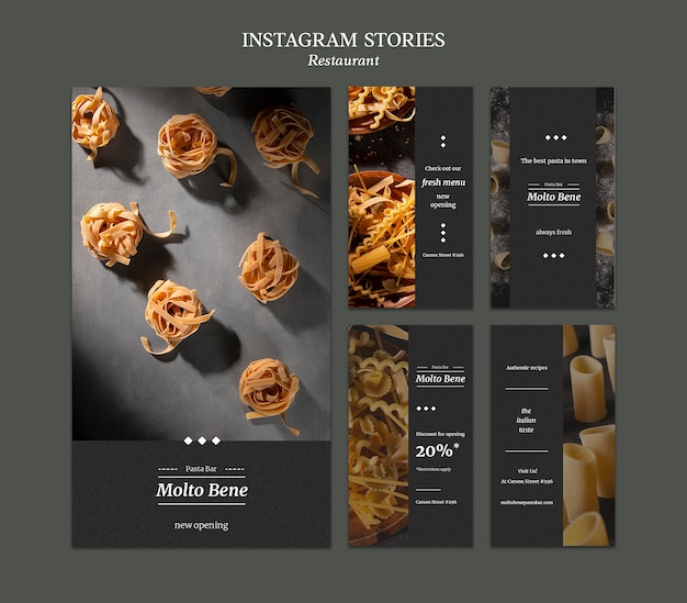 Restaurant Instagram Stories Template – Free Stock Photo, Download for Free