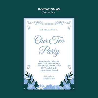 Victorian Party Template Design – Free Download