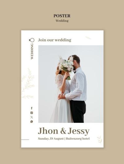 Stunning Wedding Template Design – Free Download