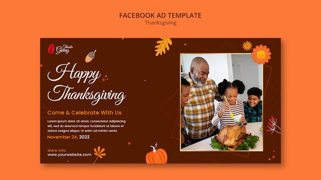 Thanksgiving Flat Design Template – Free Download