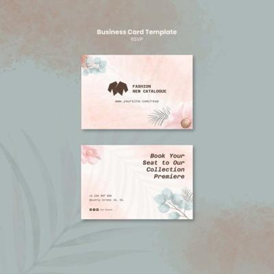 Floral RSVP Card Business Card – Free Download