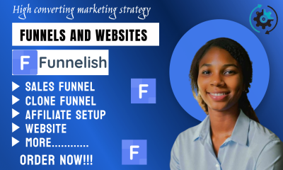 I Will Design an Expert Affiliate Setup Clone Funnelish Landing Page Sales Funnel Website