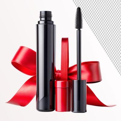 Mascara Set with Red Ribbon on Transparent Background – Free Stock Photo for Download