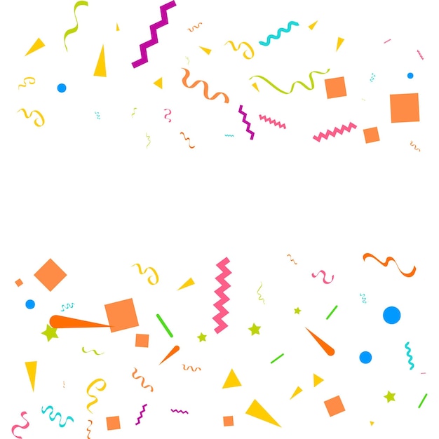 Confetti Concept Design Template for Happy Day Celebrations – Free Download