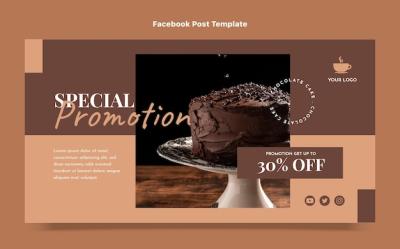 Flat Design Food Facebook Post – Free Download