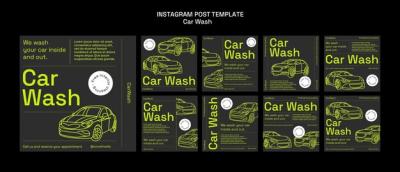 Car Wash Service Instagram Posts – Free Download