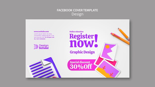 Flat Design Graphic Design Template – Free Download