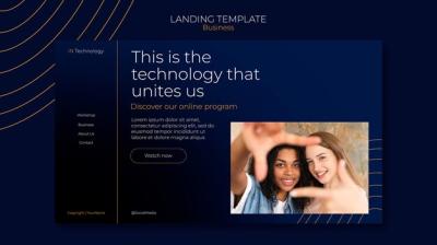 Dynamic Technology Concept Landing Page – Free Download