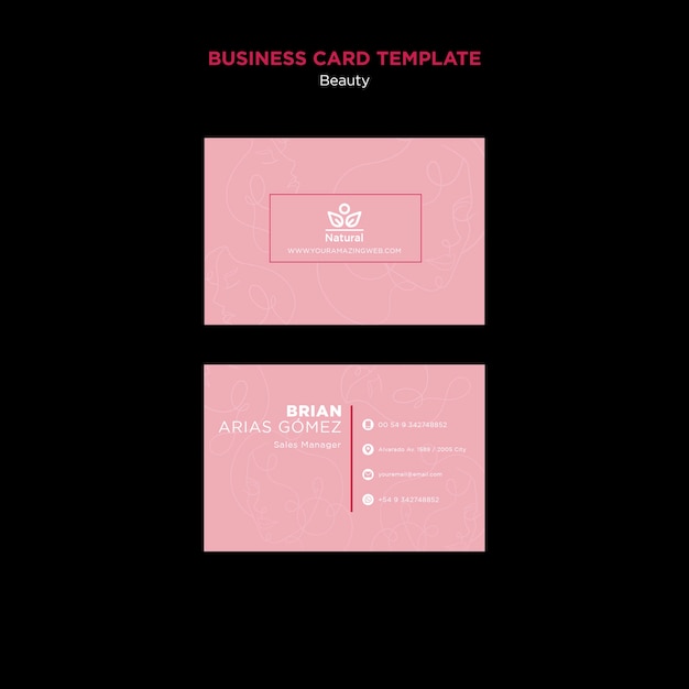 Beautiful Business Card Template – Free Download