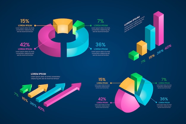 Isometric Infographic Collection – Free to Download