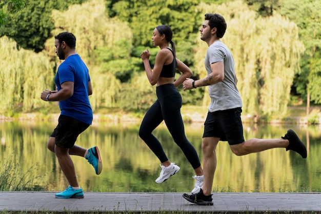 People Running Together Outdoors – Free Download, Free Stock Photo