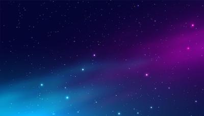 Beautiful Dark Night Space Wallpaper with Glowing Stars – Free Download