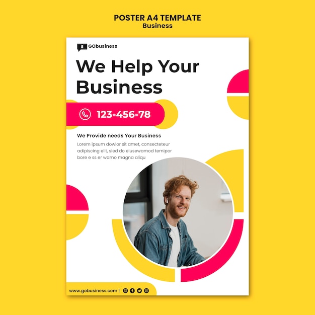 Business Advice Poster Template – Free Download