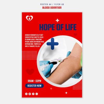 Blood Donation Register Poster – Free Download