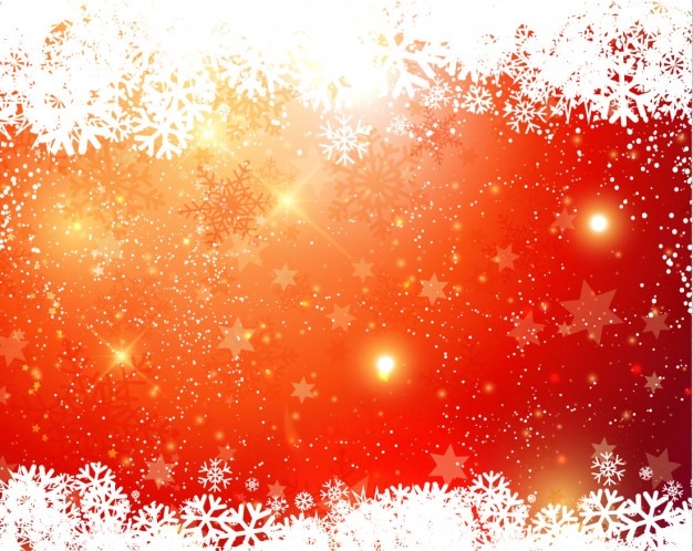 Snowflakes and Stars Christmas Background – Free Download