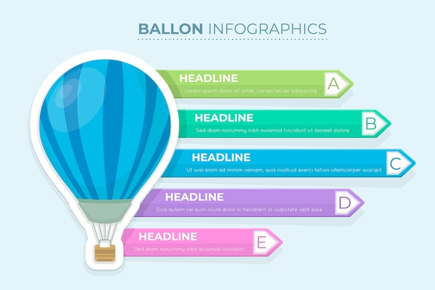 Infographics Balloon Concept – Free Stock Photo for Download