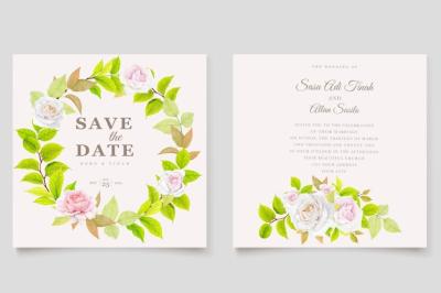 Rose Border and Frame Invitation Card Design – Free Download