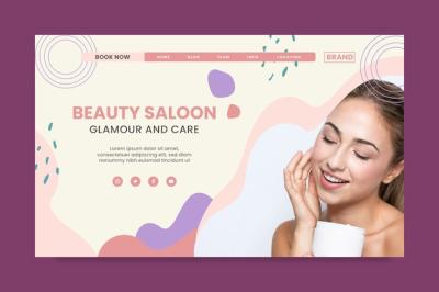 Beauty Saloon Landing Page Template – Free Download