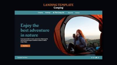 Camping Landing Page Template – Free Download