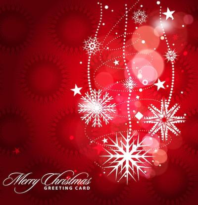 Christmas Snow Background Vector Illustration – Free to Download