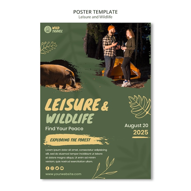 Leisure and Wildlife Design Template – Free Download