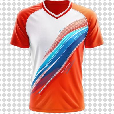 Colorful Orange and White Jersey Number 7 – Free Download