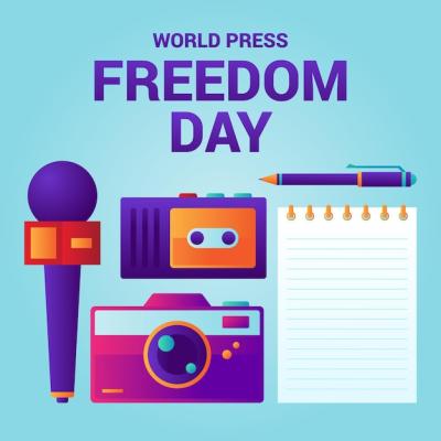 World Press Freedom Day Gradient Illustration – Free Download