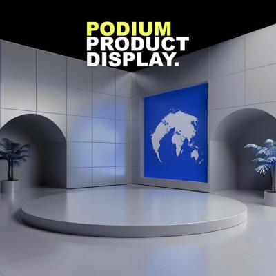 Stage Podium Scene Mockup for Product Presentation – Free Download