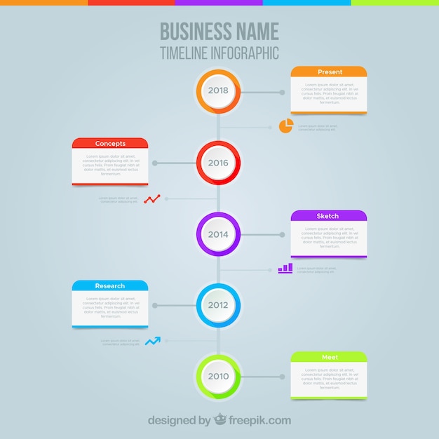 Infographic Timeline Concept – Free Stock Photo for Your Projects | Download Free