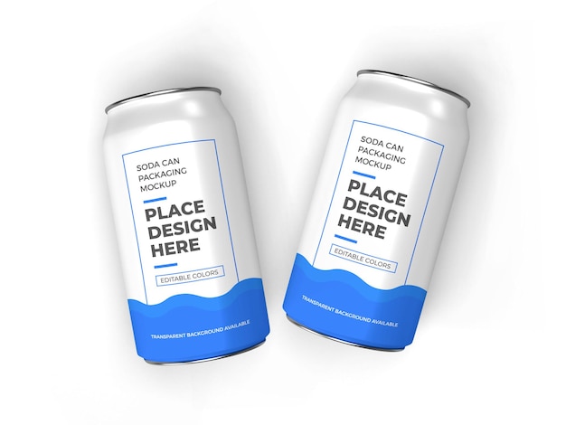 Soda Can Packaging Mockup – Free Download