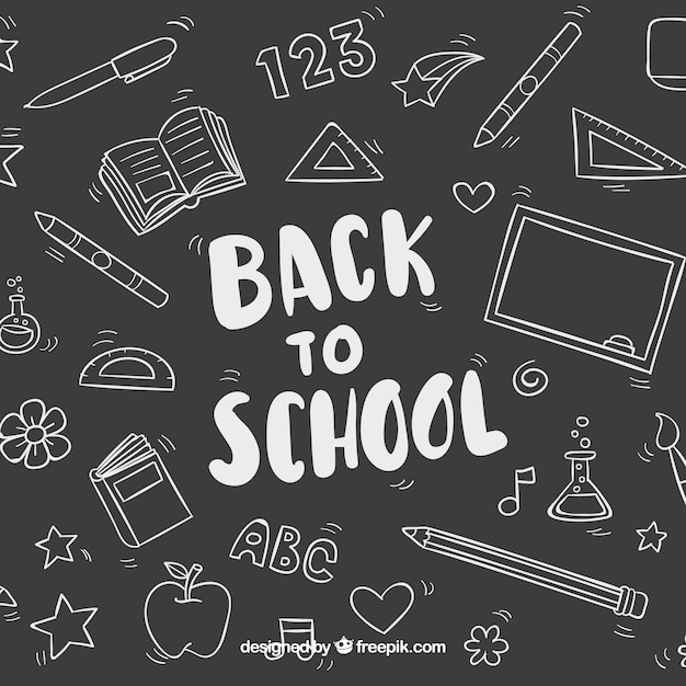 Black and White School Background for Creative Projects – Free Download