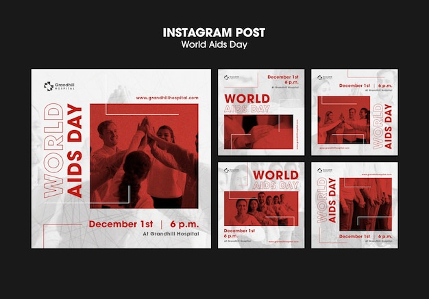 World Aids Day Awareness Instagram Posts – Free to Download