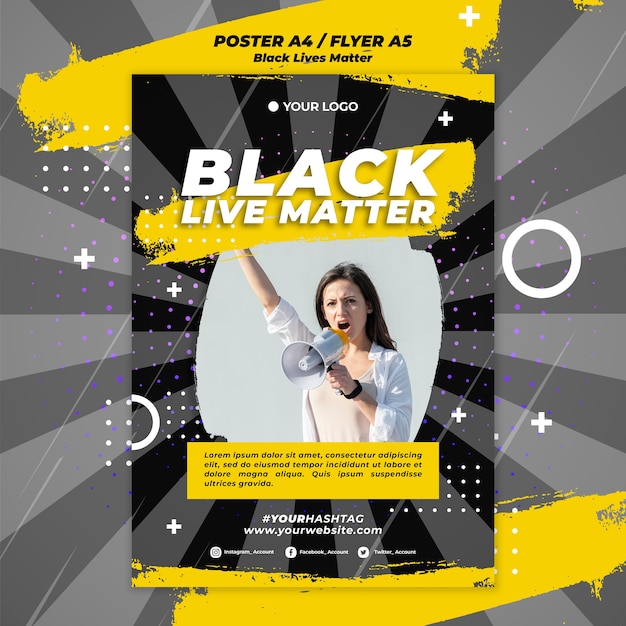 Empowering Black Lives Matter Poster – Free Download