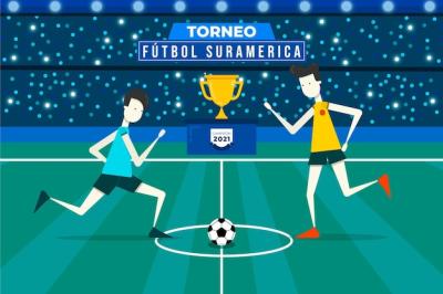 South American Football Tournament Illustration – Free Download