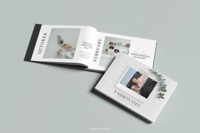 Landscape Book Mockup – Free Download