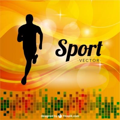 Dynamic Sports Runner Background – Free Download