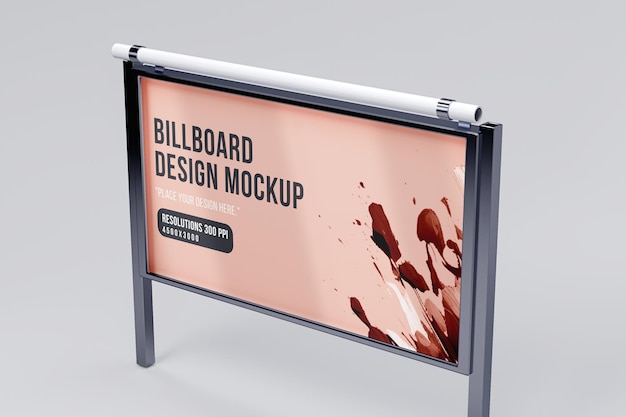 Advertising Billboard Light Mockup Template – Free Download