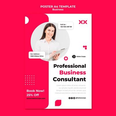 Business Vertical Print Template – Download Free Stock Photo