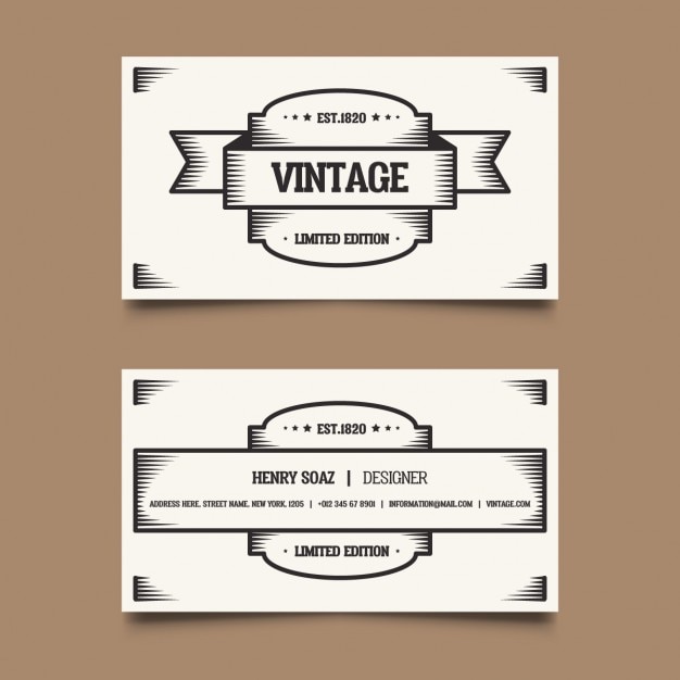 Vintage Card Design – Free Download