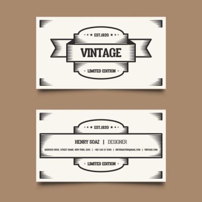 Vintage Card Design – Free Download